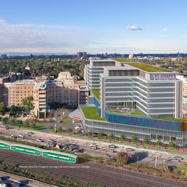 Rendering of the New Patient Tower at St. Joe's