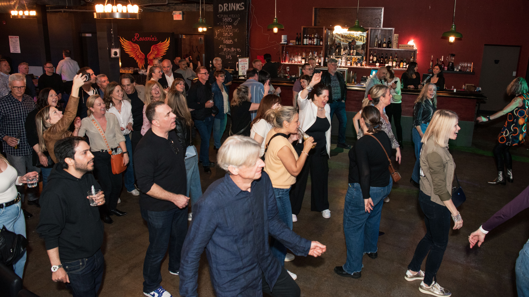 Throwdown people having a great time